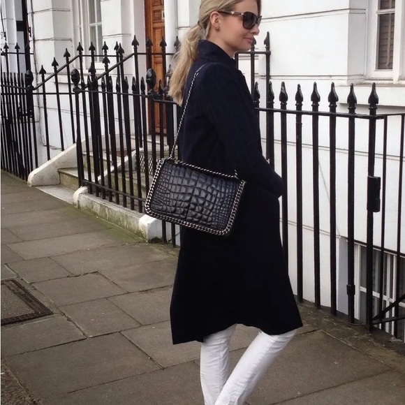 Zara quilted croc and leather shoulder bag - Picture 6 of 14